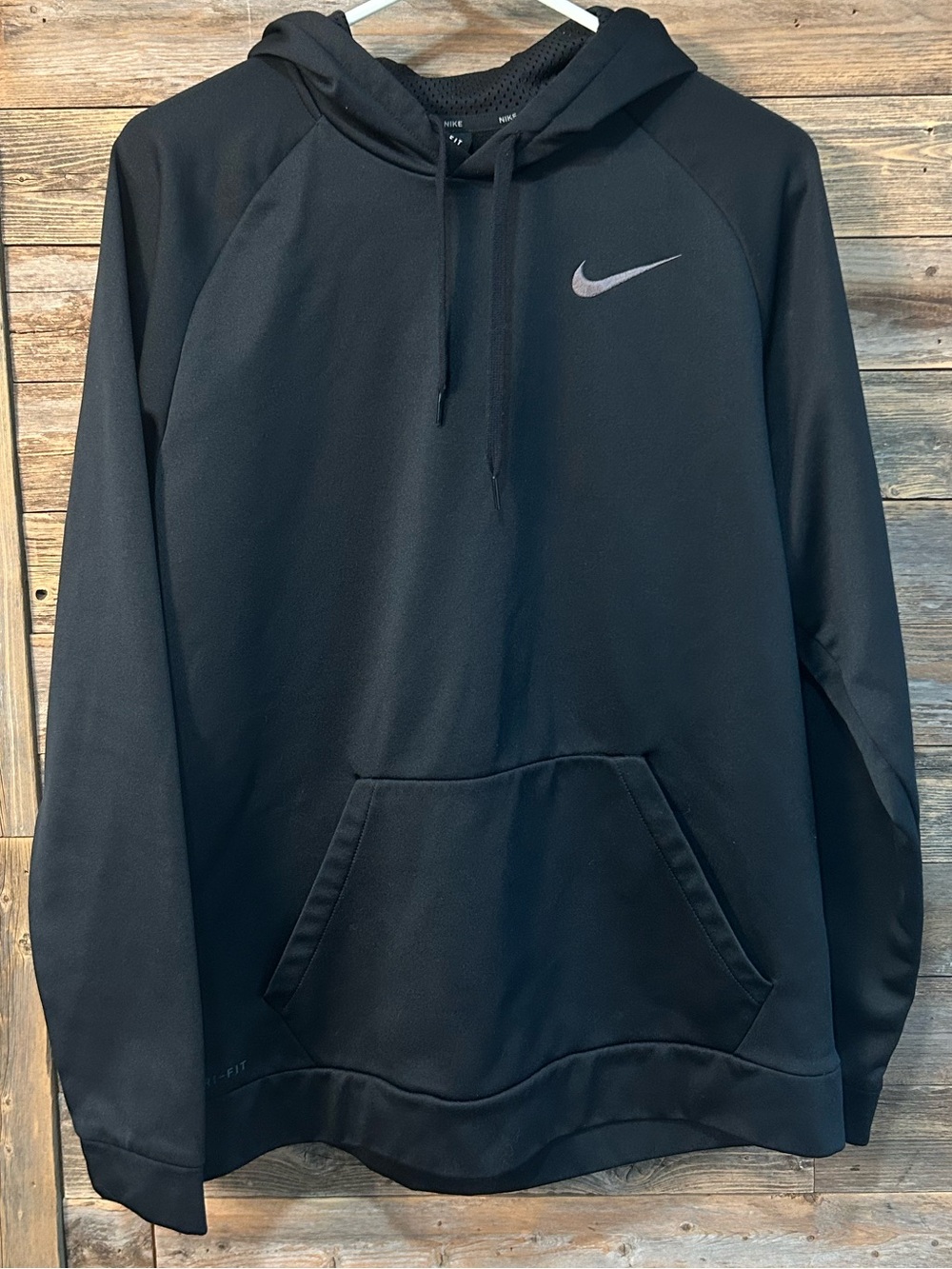 Nike Black Dri-FIT Pullover Hoodie - size L